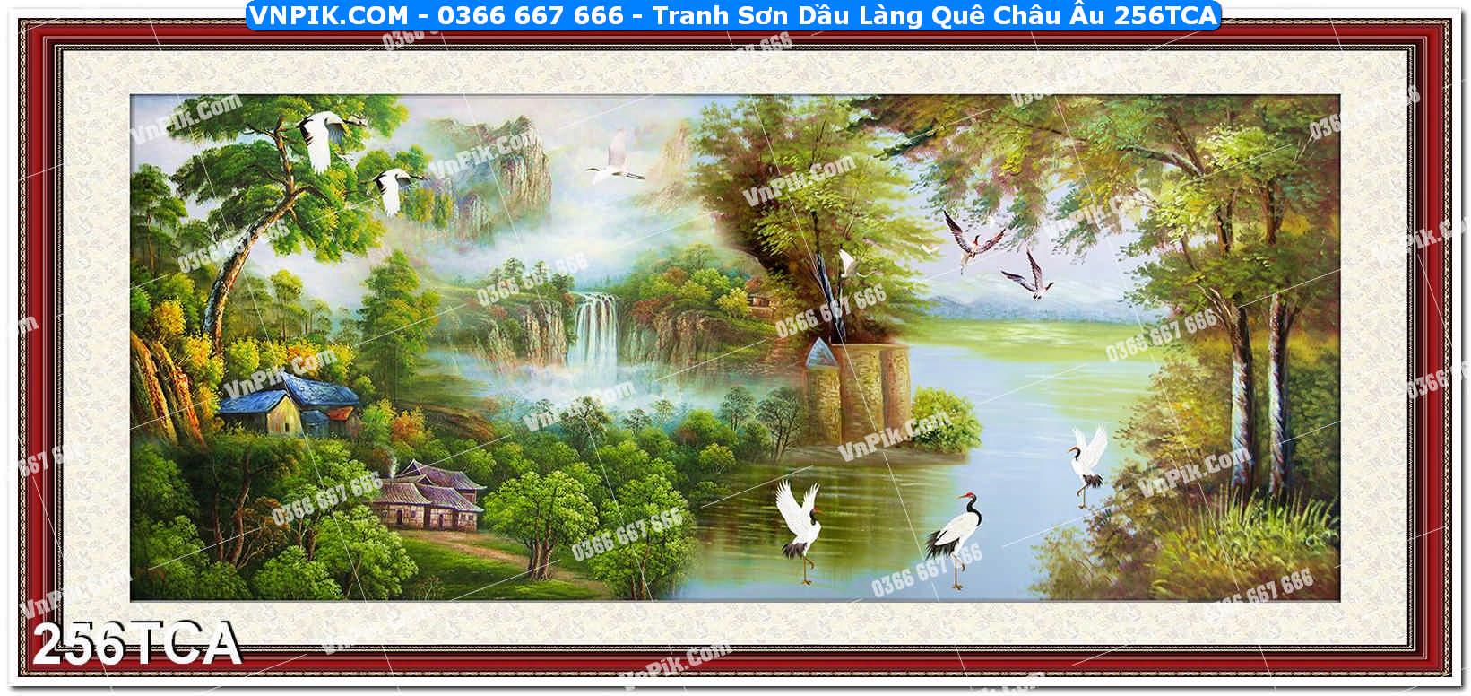 Tranh Sơn Dầu Làng Quê Châu Âu (256TCA)