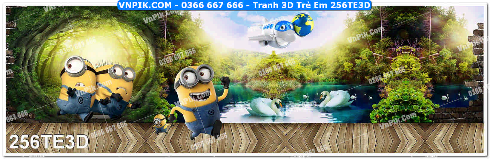 Tranh 3D Trẻ Em 256TE3D