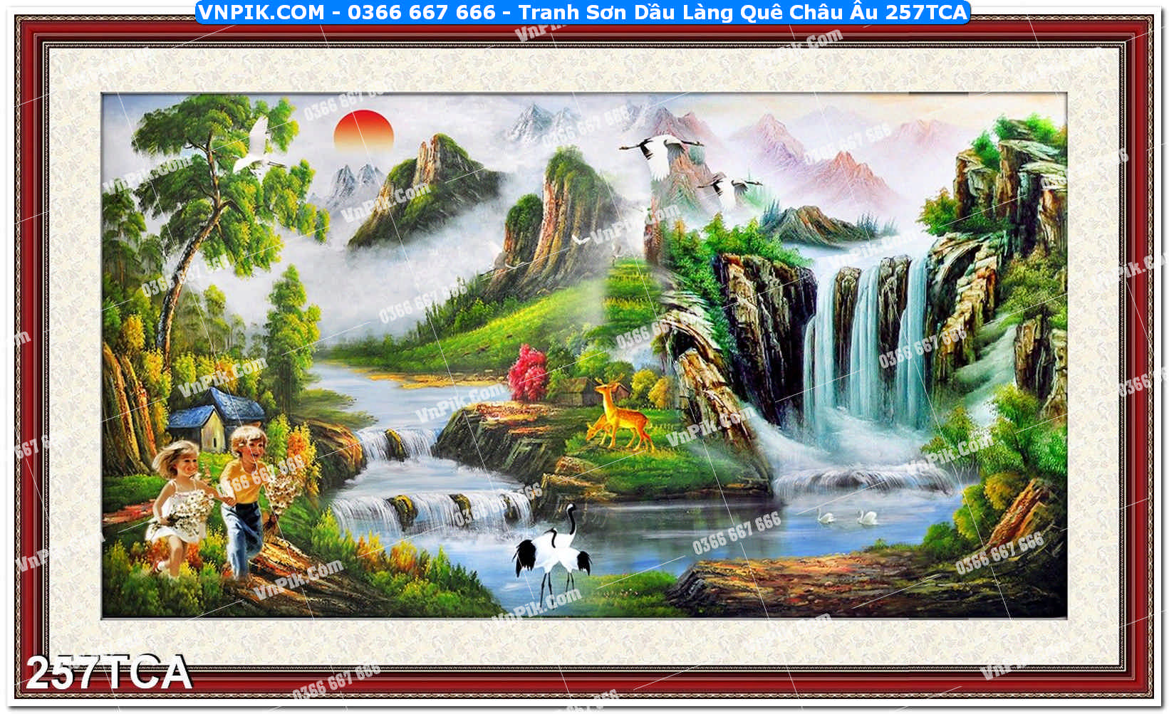 Tranh Sơn Dầu Làng Quê Châu Âu (257TCA)