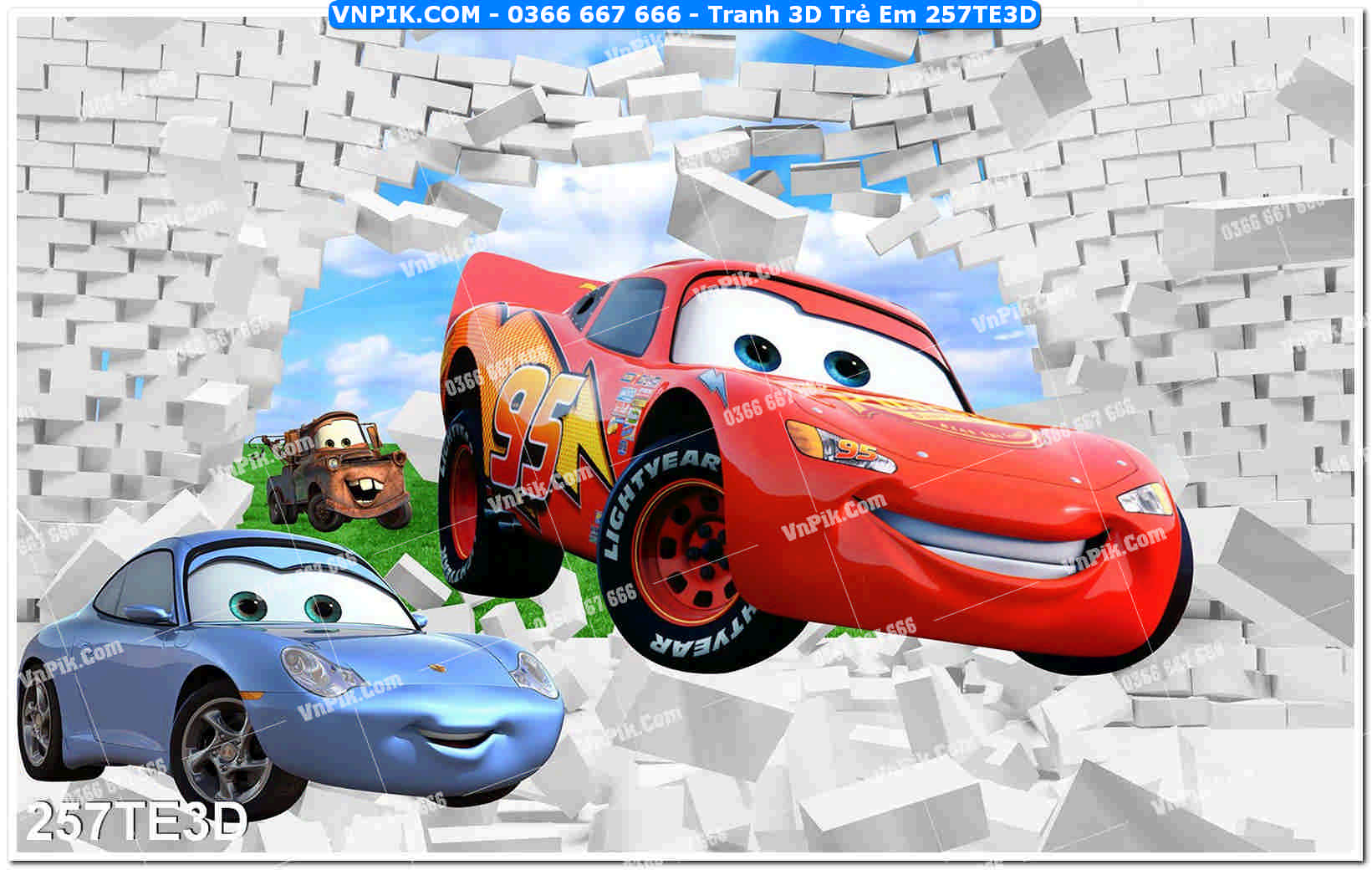 Tranh 3D Trẻ Em 257TE3D