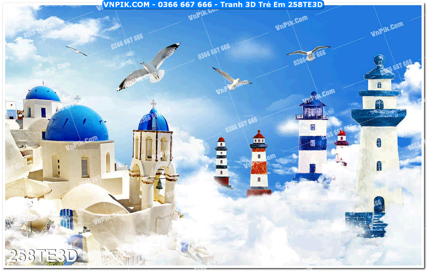 Tranh 3D Trẻ Em 258TE3D