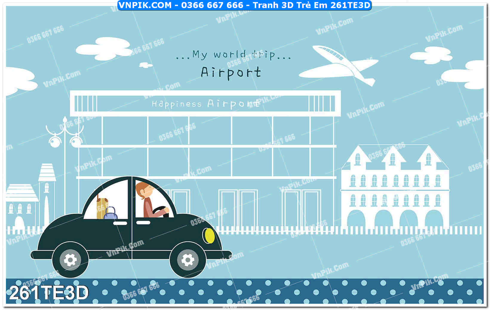 Tranh 3D Trẻ Em 261TE3D
