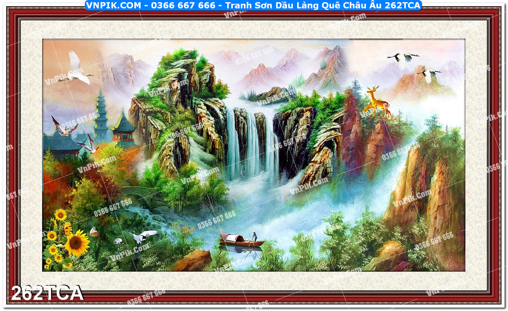 Tranh Sơn Dầu Làng Quê Châu Âu (262TCA)