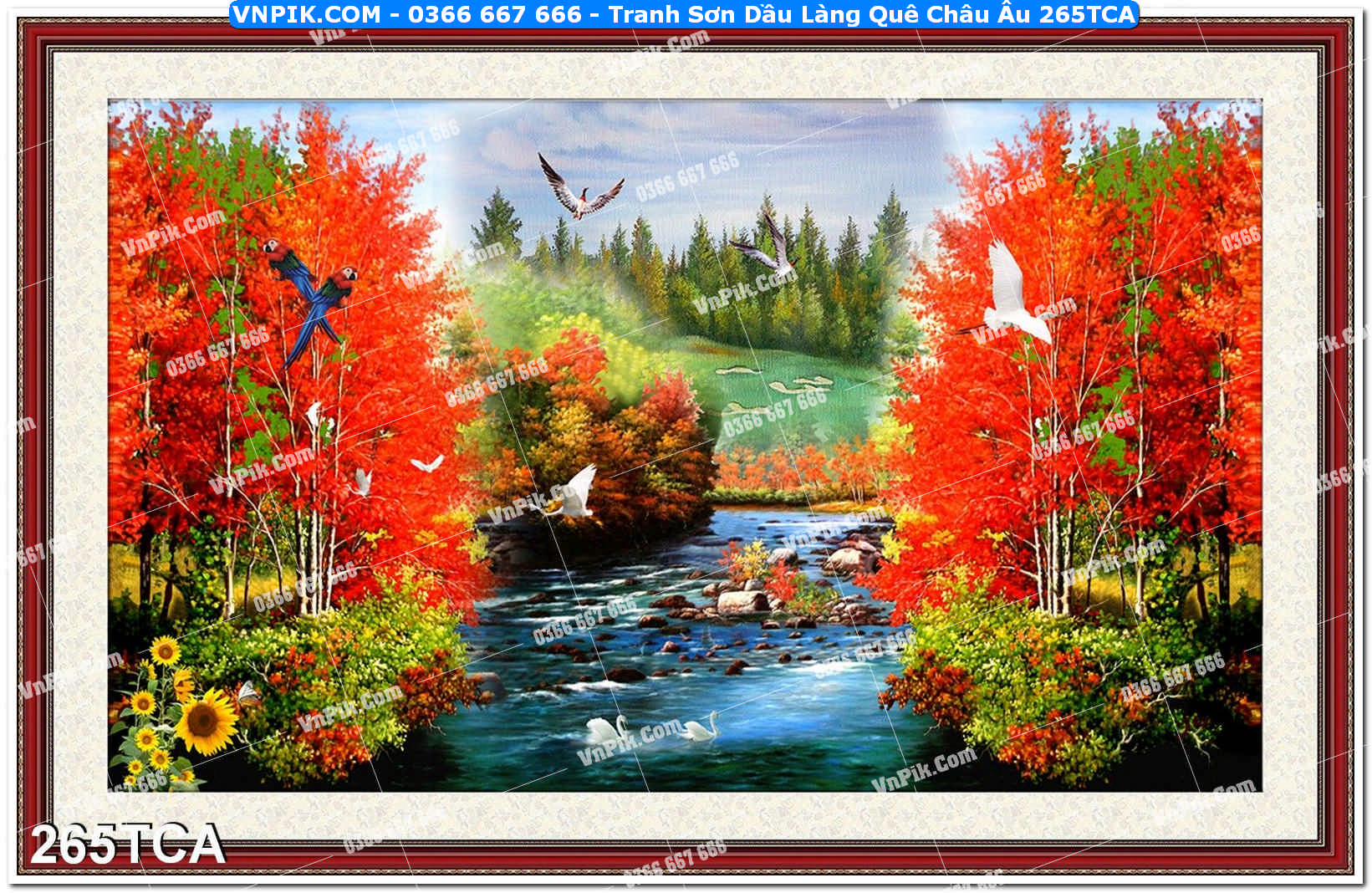 Tranh Sơn Dầu Làng Quê Châu Âu (265TCA)