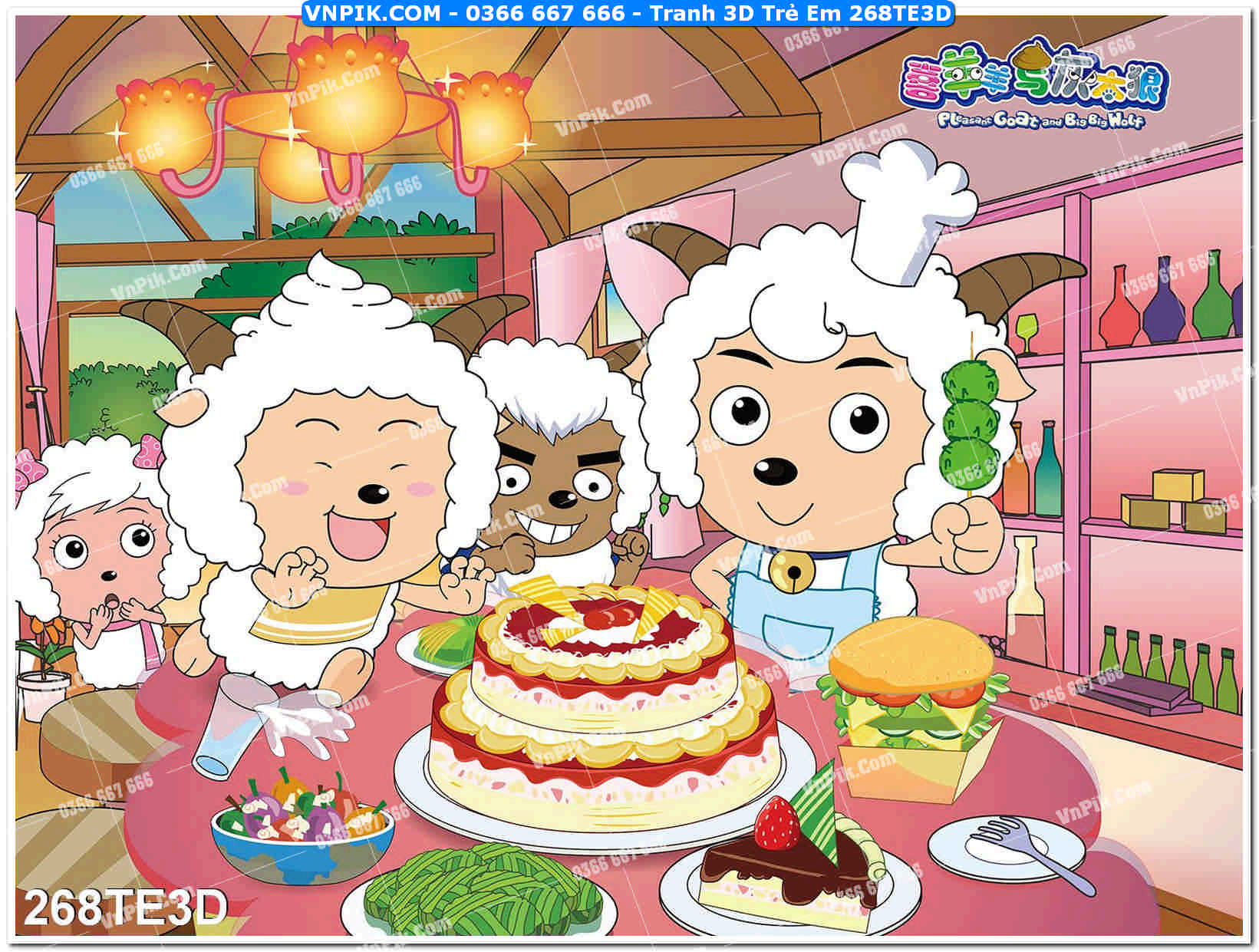 Tranh 3D Trẻ Em 268TE3D