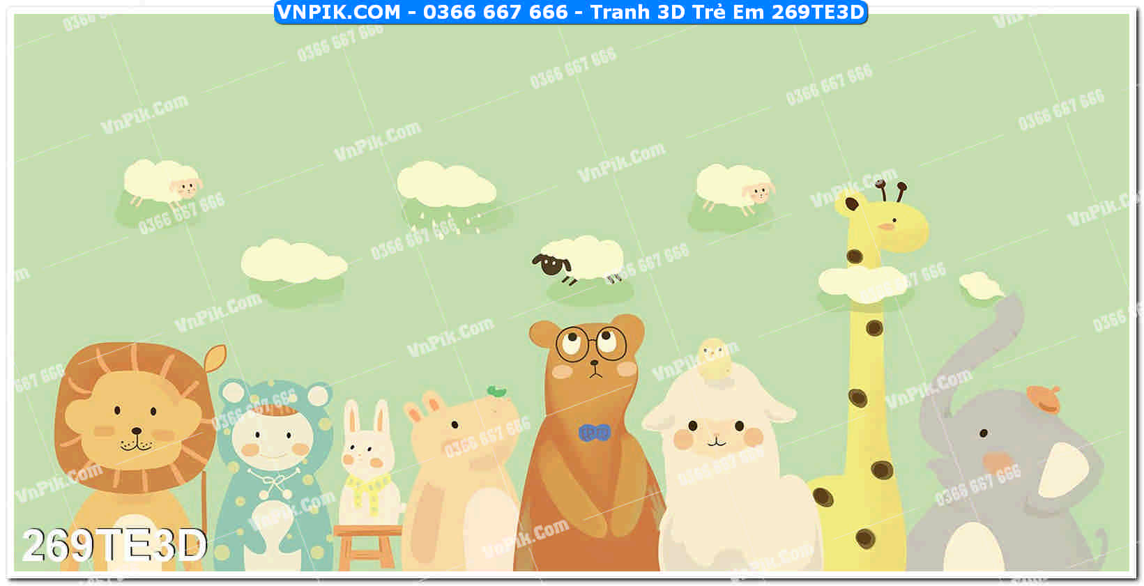 Tranh 3D Trẻ Em 269TE3D