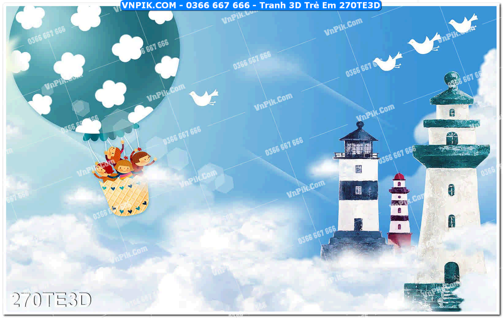Tranh 3D Trẻ Em 270TE3D