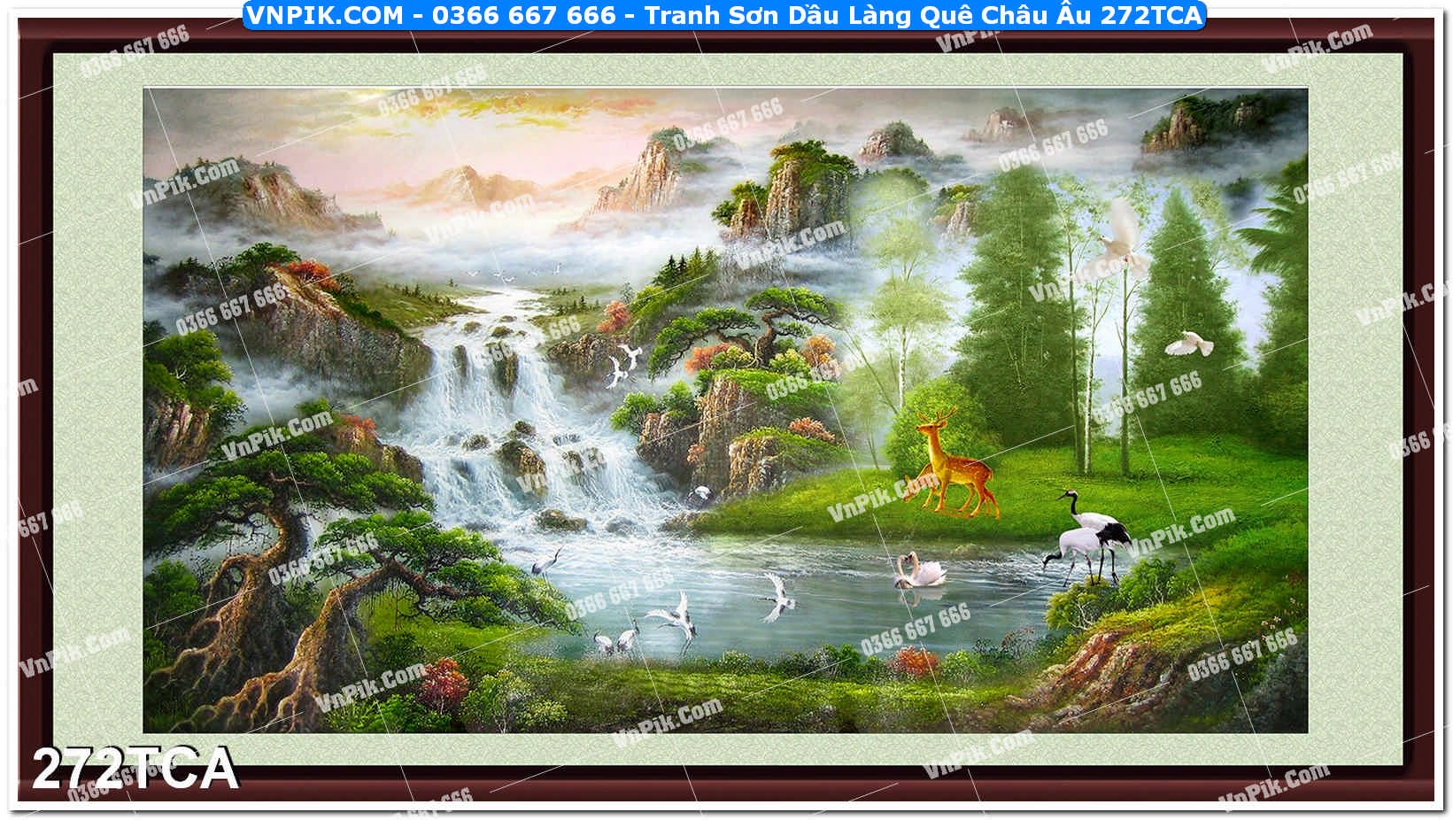 Tranh Sơn Dầu Làng Quê Châu Âu (272TCA)