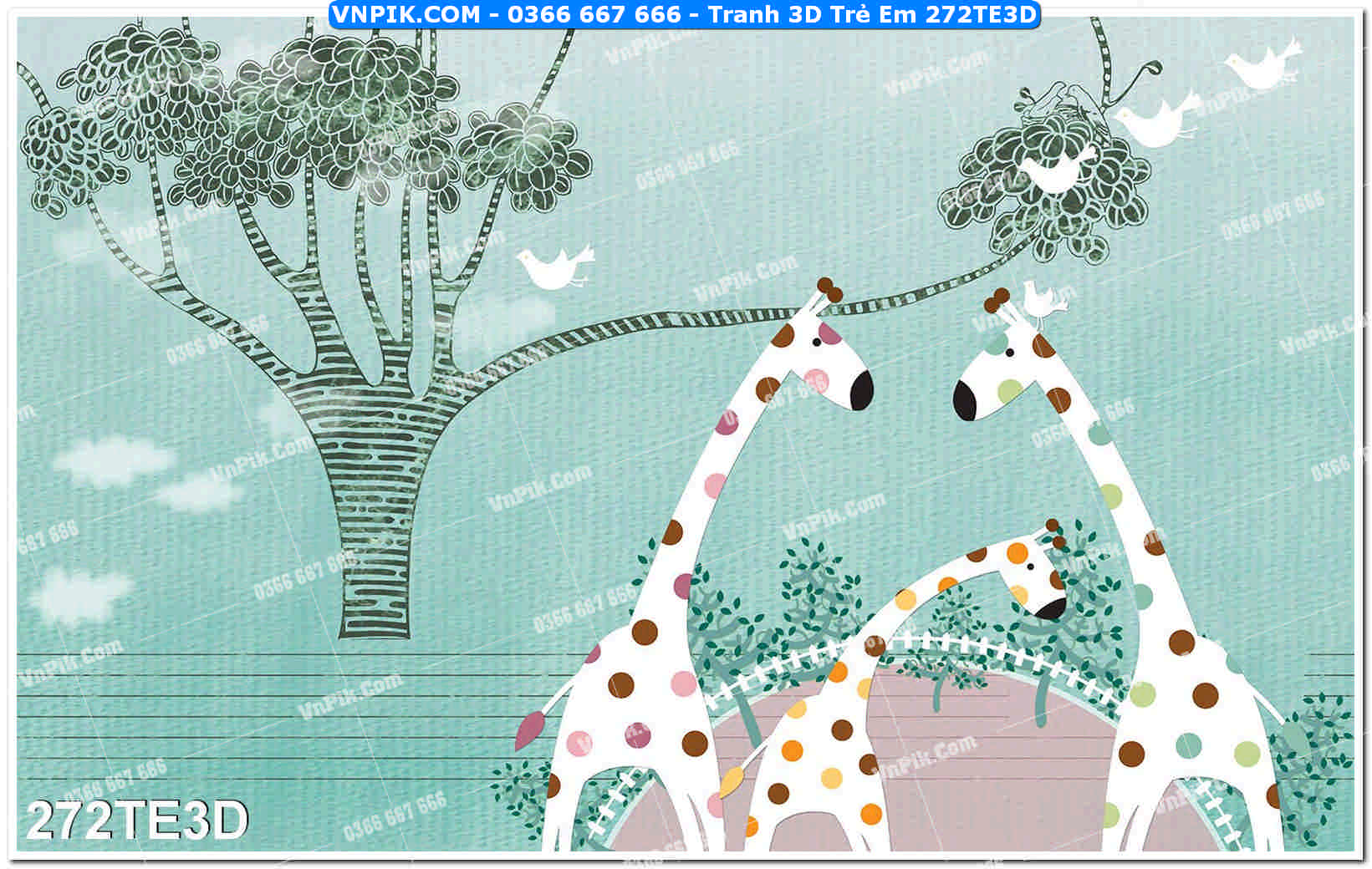 Tranh 3D Trẻ Em 272TE3D