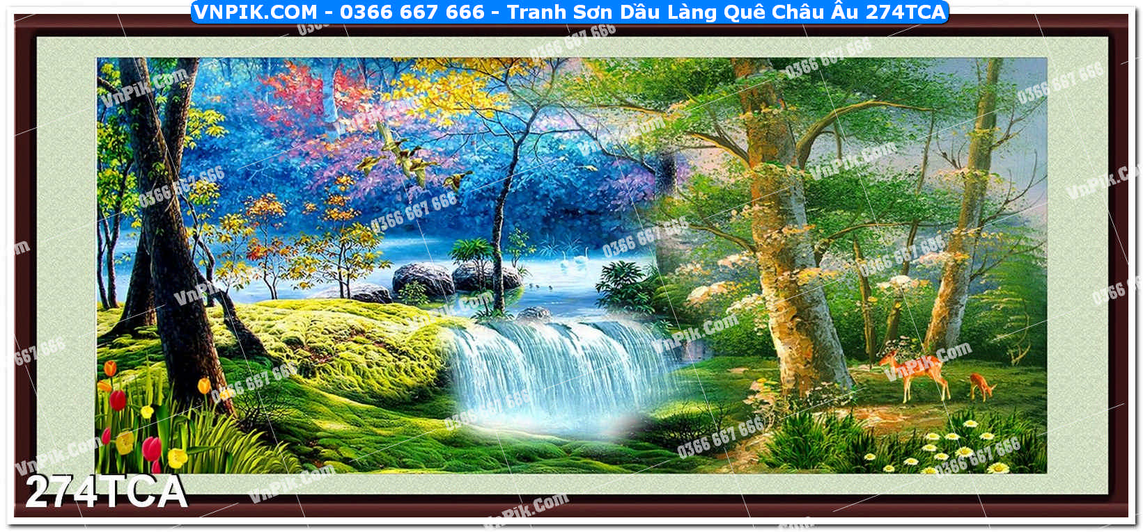 Tranh Sơn Dầu Làng Quê Châu Âu (274TCA)