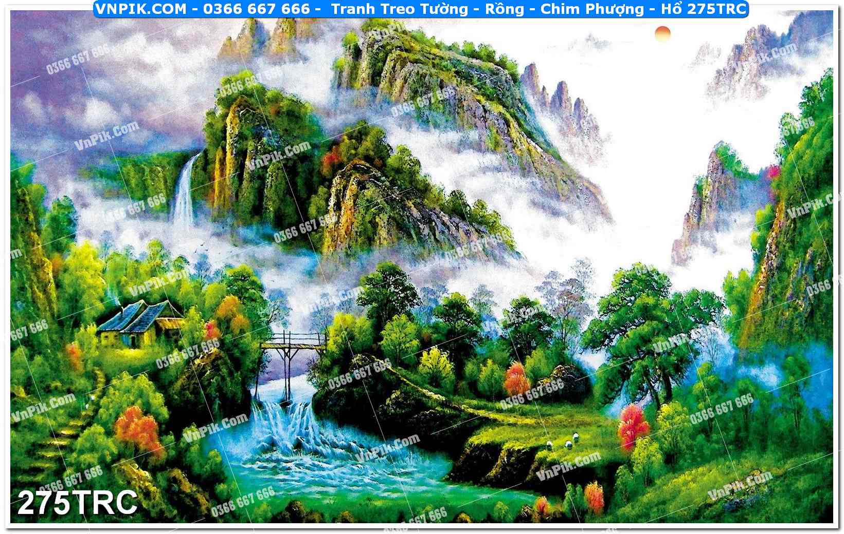 Tranh Treo Tường – Rồng – Chim Phượng – Hổ 275TRC