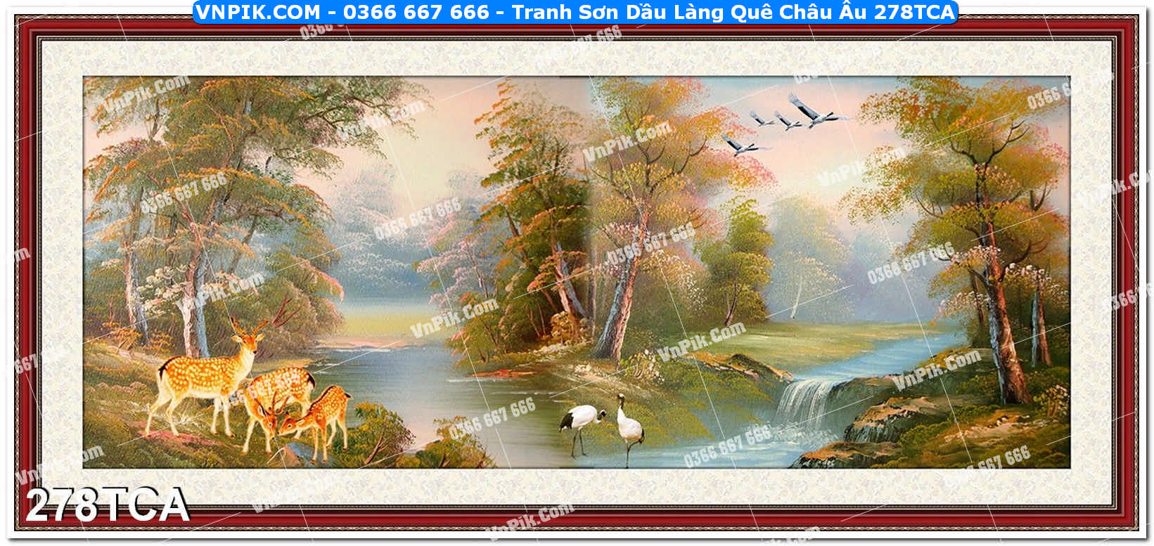 Tranh Sơn Dầu Làng Quê Châu Âu (278TCA)