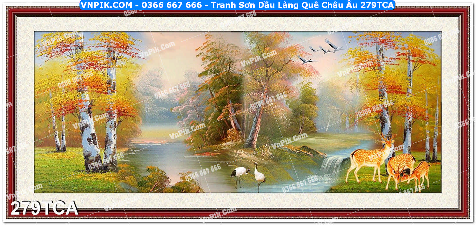 Tranh Sơn Dầu Làng Quê Châu Âu (279TCA)