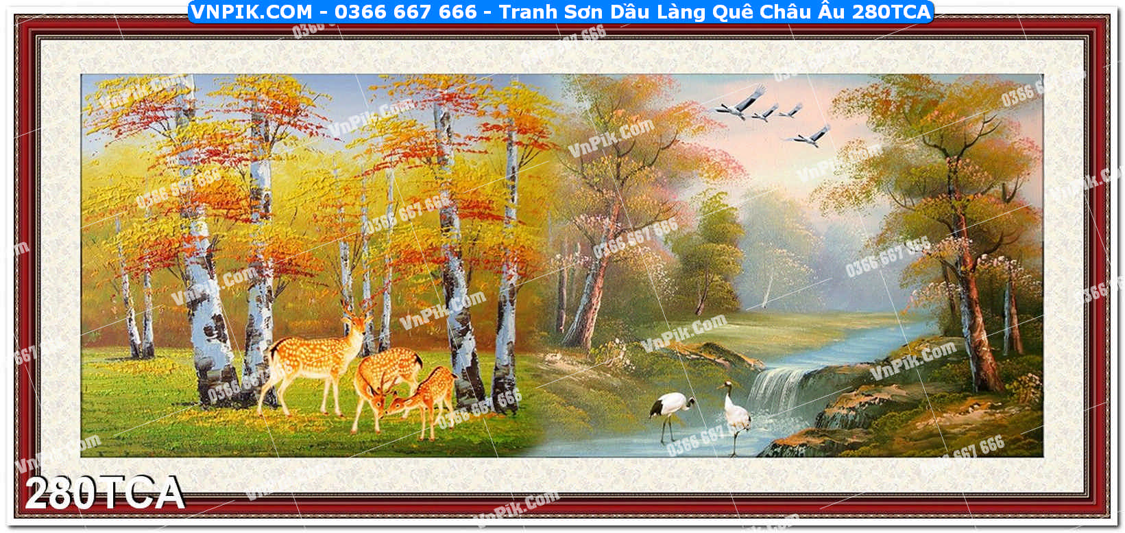 Tranh Sơn Dầu Làng Quê Châu Âu (280TCA)