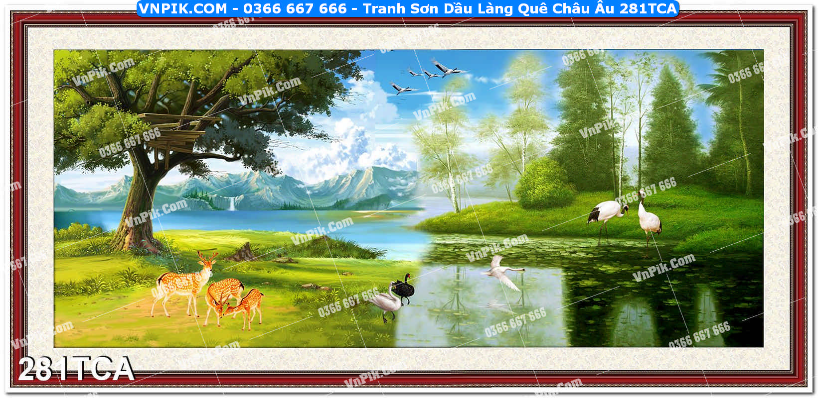 Tranh Sơn Dầu Làng Quê Châu Âu (281TCA)