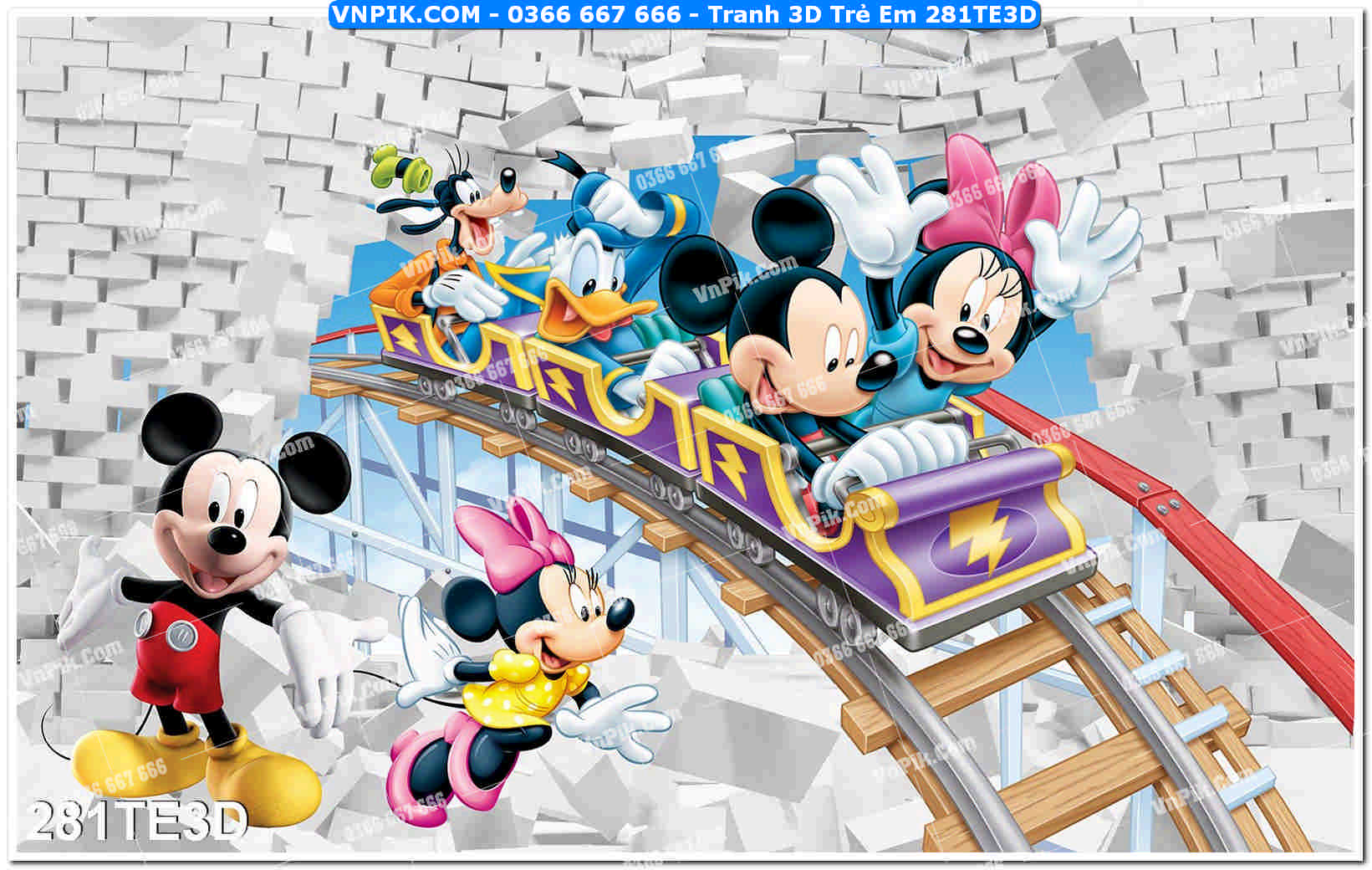 Tranh 3D Trẻ Em 281TE3D