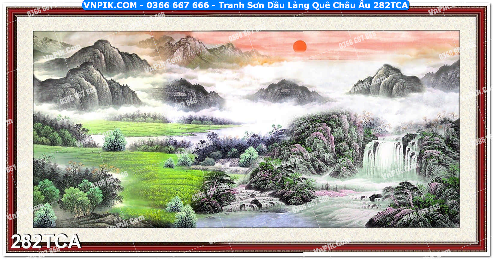 Tranh Sơn Dầu Làng Quê Châu Âu (282TCA)