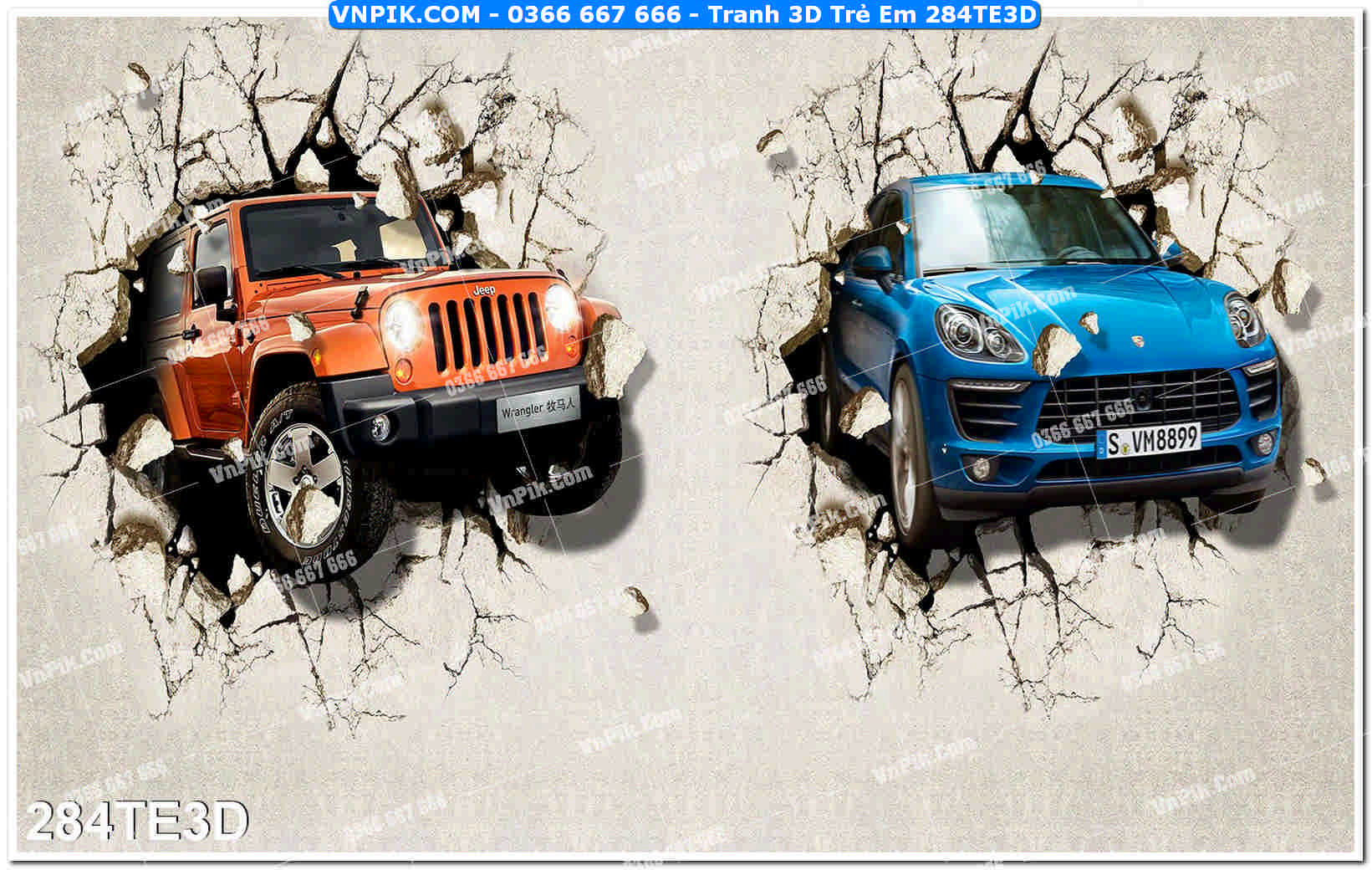 Tranh 3D Trẻ Em 284TE3D