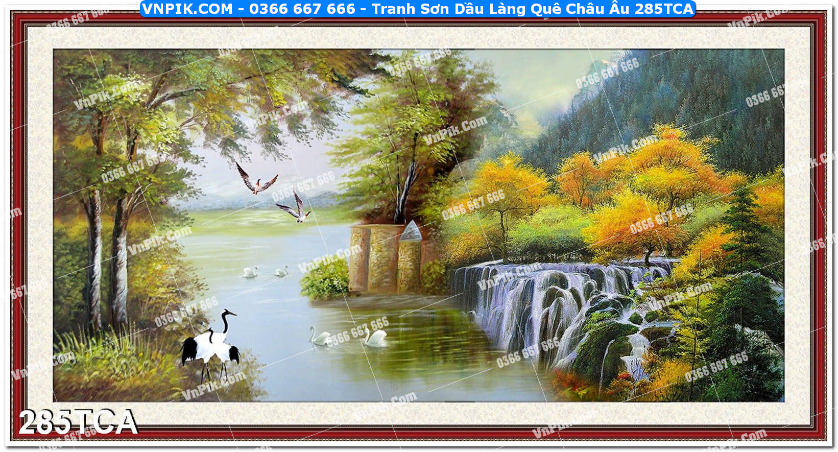 Tranh Sơn Dầu Làng Quê Châu Âu (285TCA)