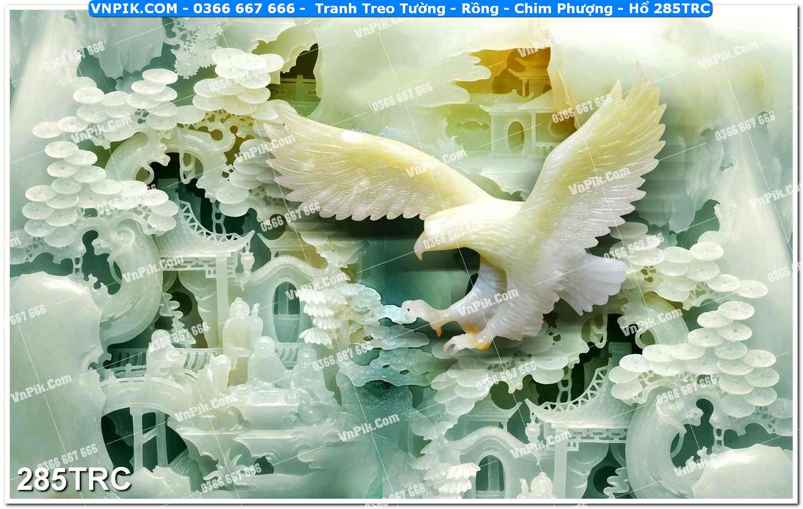 Tranh Treo Tường – Rồng – Chim Phượng – Hổ 285TRC