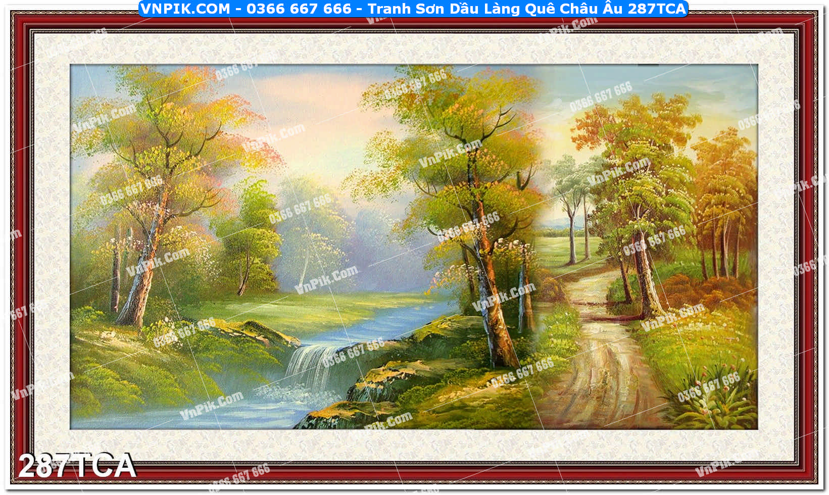 Tranh Sơn Dầu Làng Quê Châu Âu (287TCA)