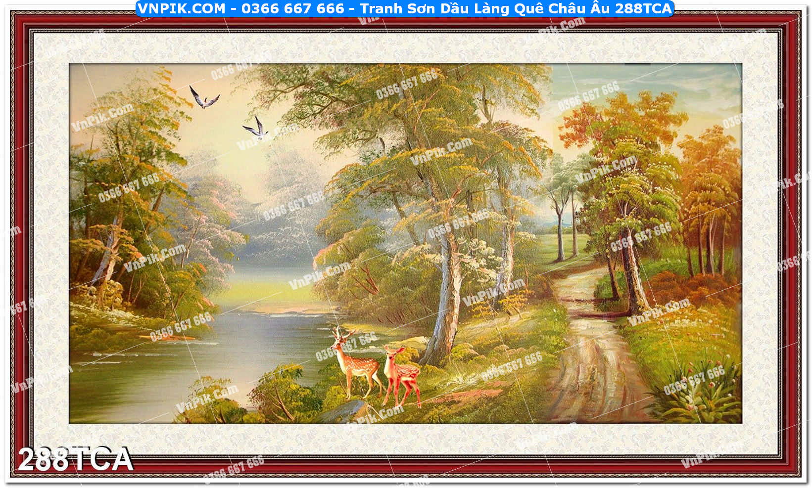 Tranh Sơn Dầu Làng Quê Châu Âu (288TCA)