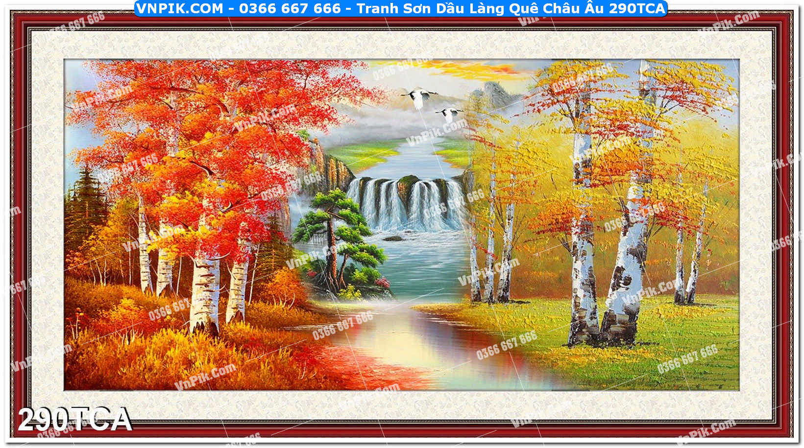 Tranh Sơn Dầu Làng Quê Châu Âu (290TCA)