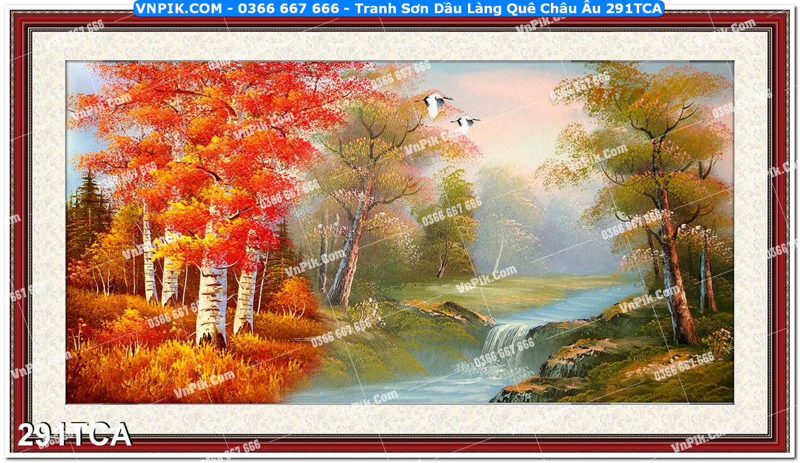 Tranh Sơn Dầu Làng Quê Châu Âu (291TCA)