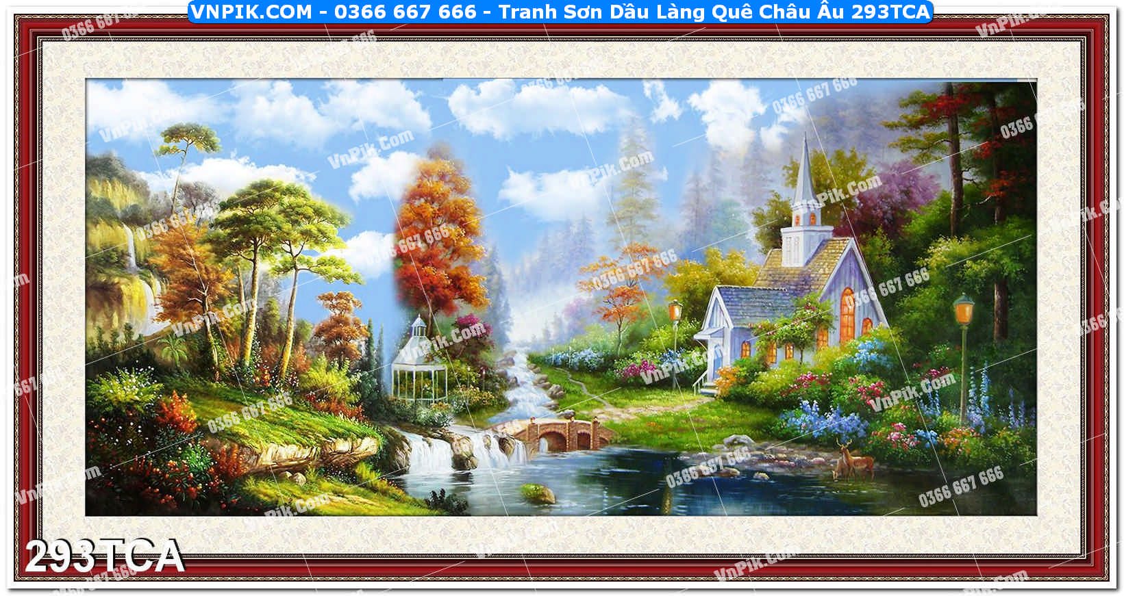 Tranh Sơn Dầu Làng Quê Châu Âu (293TCA)