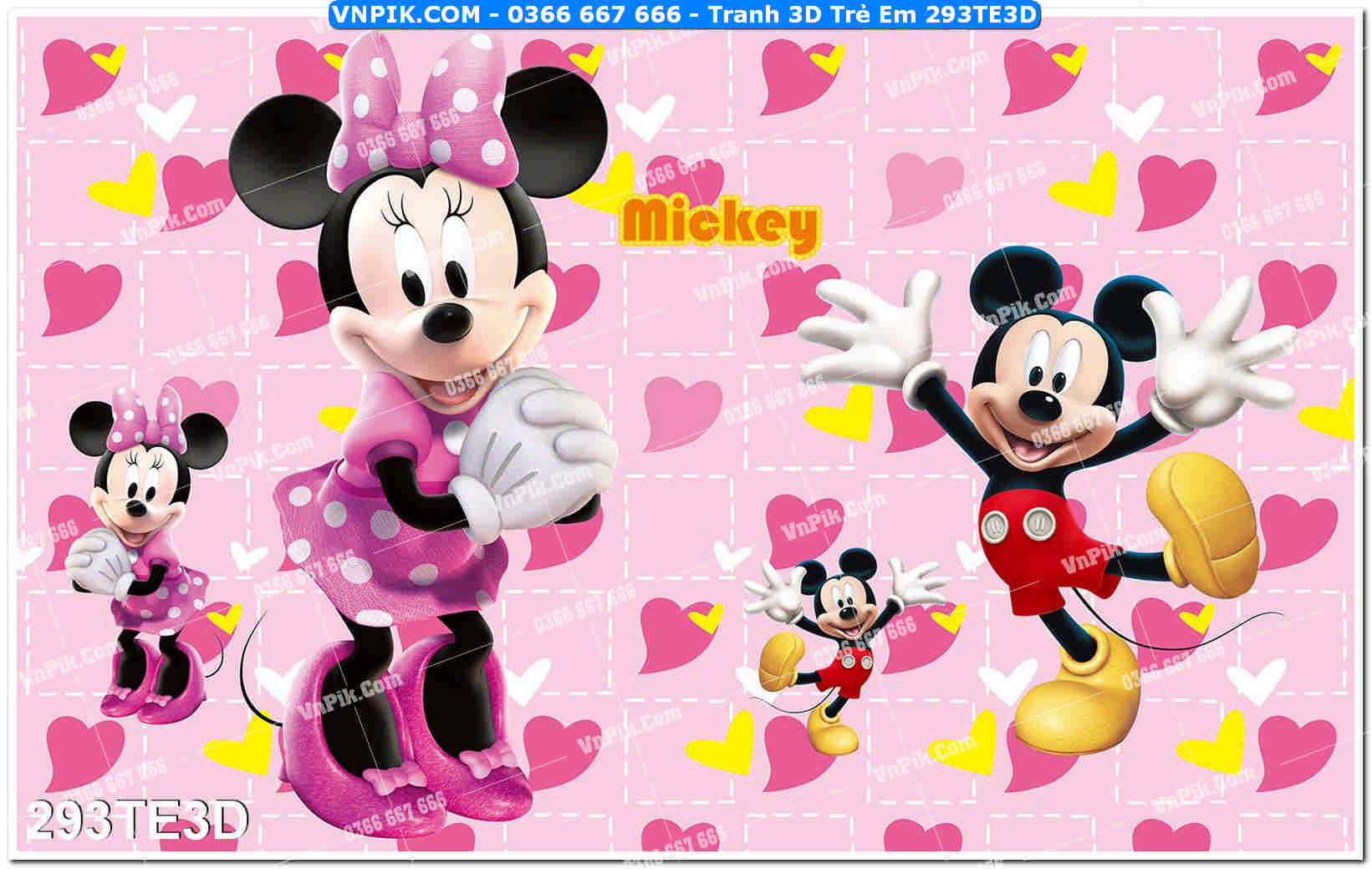 Tranh 3D Trẻ Em 293TE3D