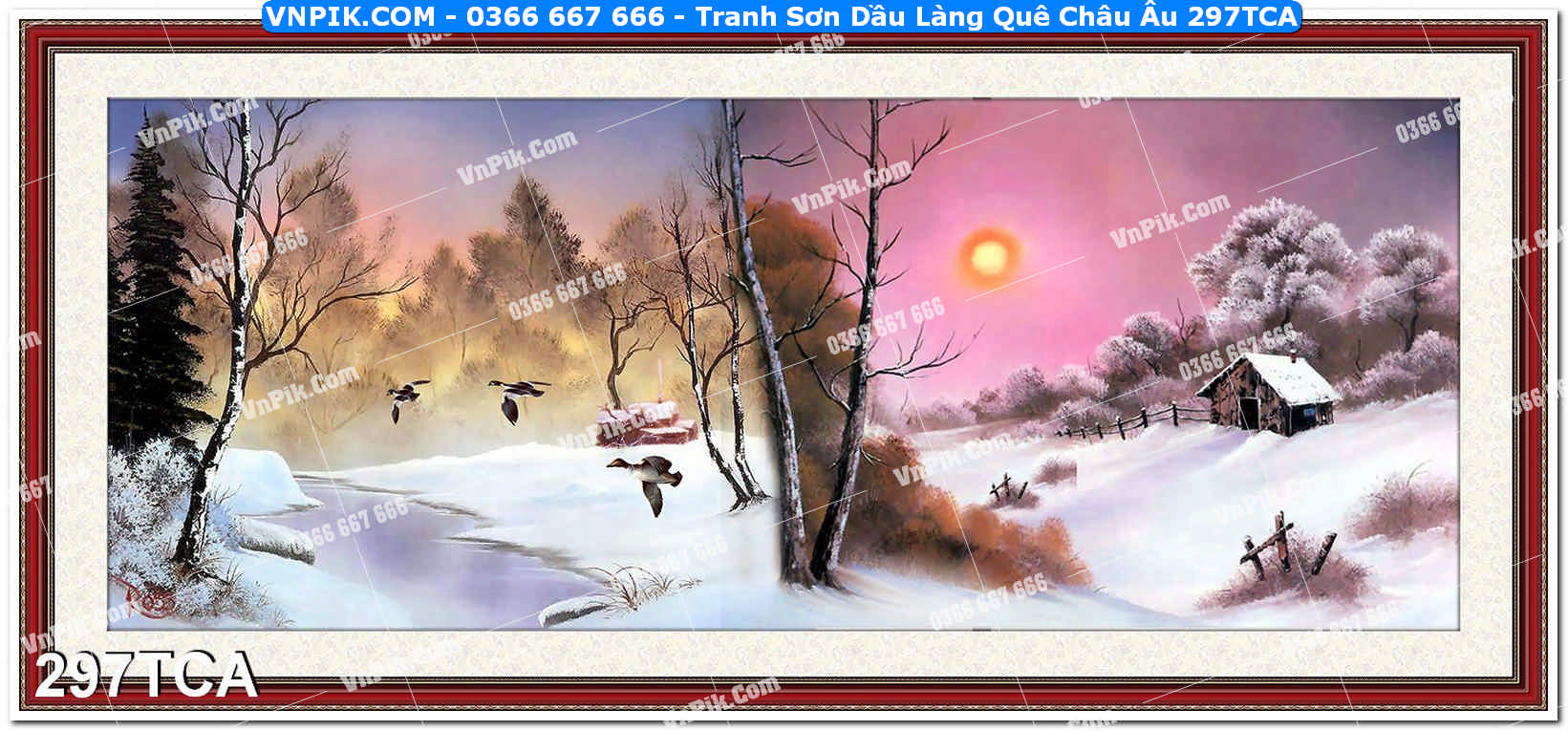 Tranh Sơn Dầu Làng Quê Châu Âu (297TCA)