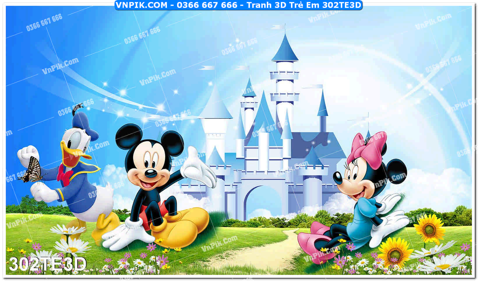 Tranh 3D Trẻ Em 302TE3D