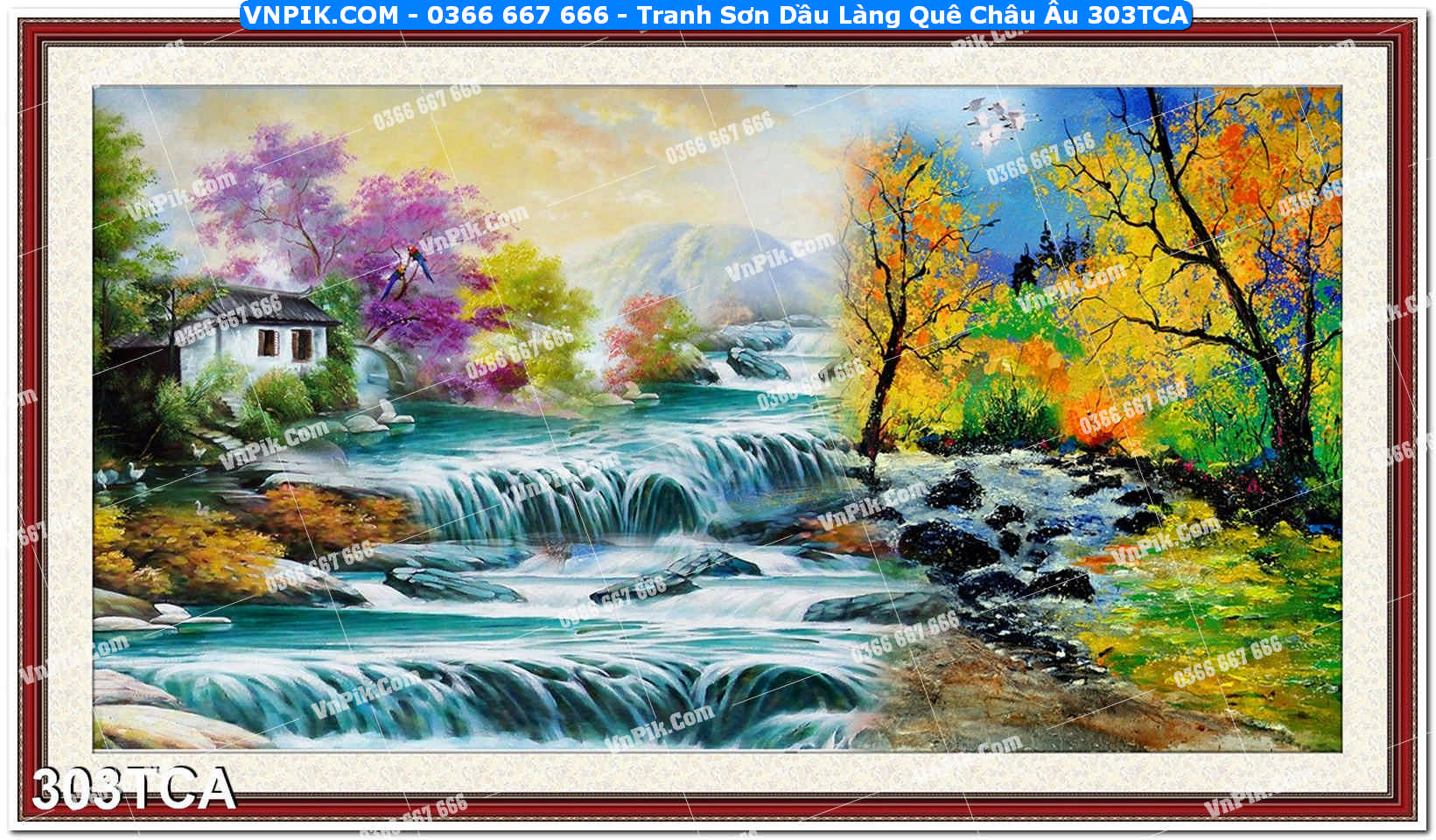Tranh Sơn Dầu Làng Quê Châu Âu (303TCA)
