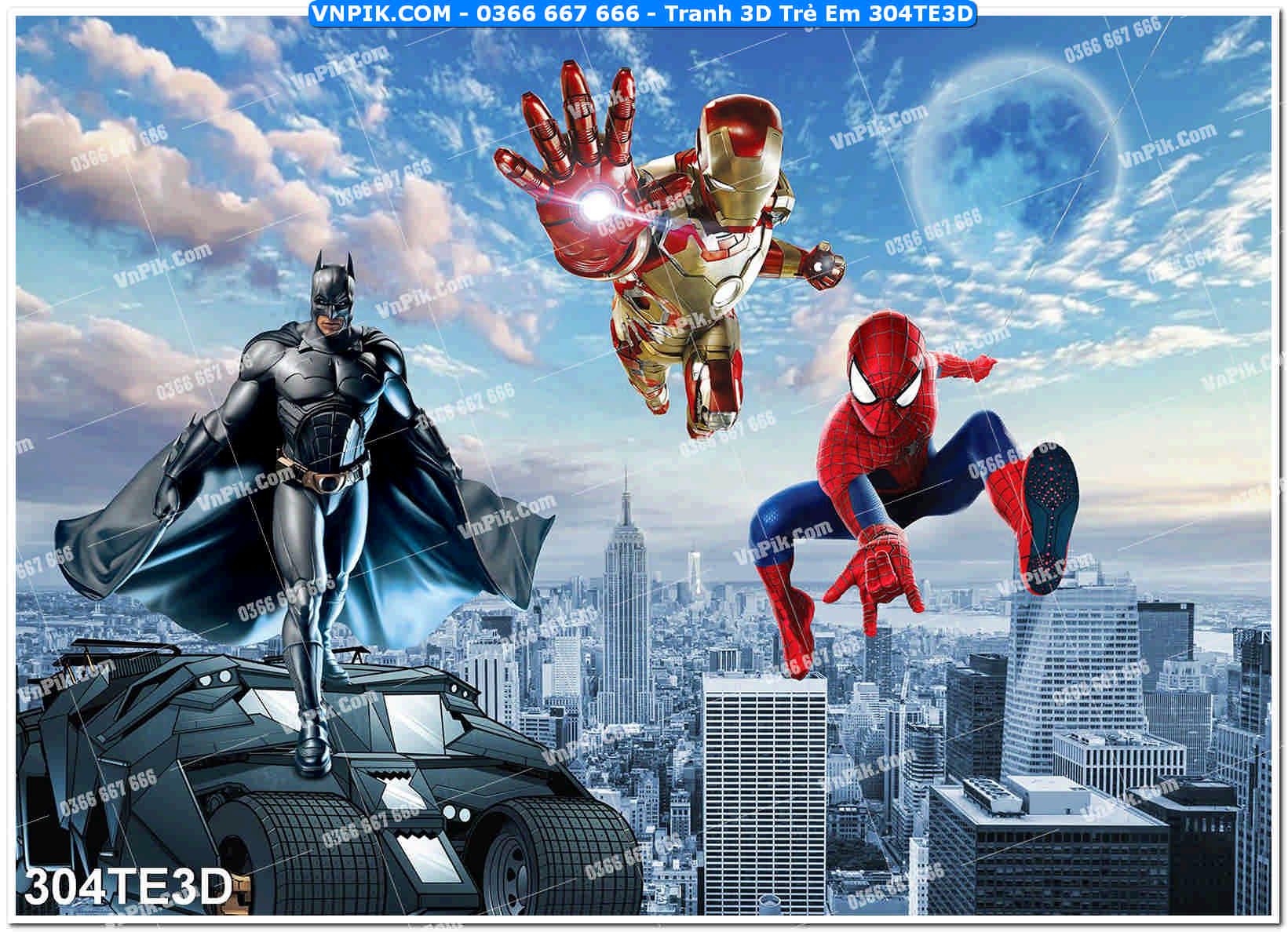 Tranh 3D Trẻ Em 304TE3D