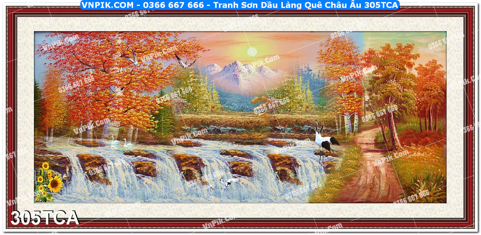 Tranh Sơn Dầu Làng Quê Châu Âu (305TCA)