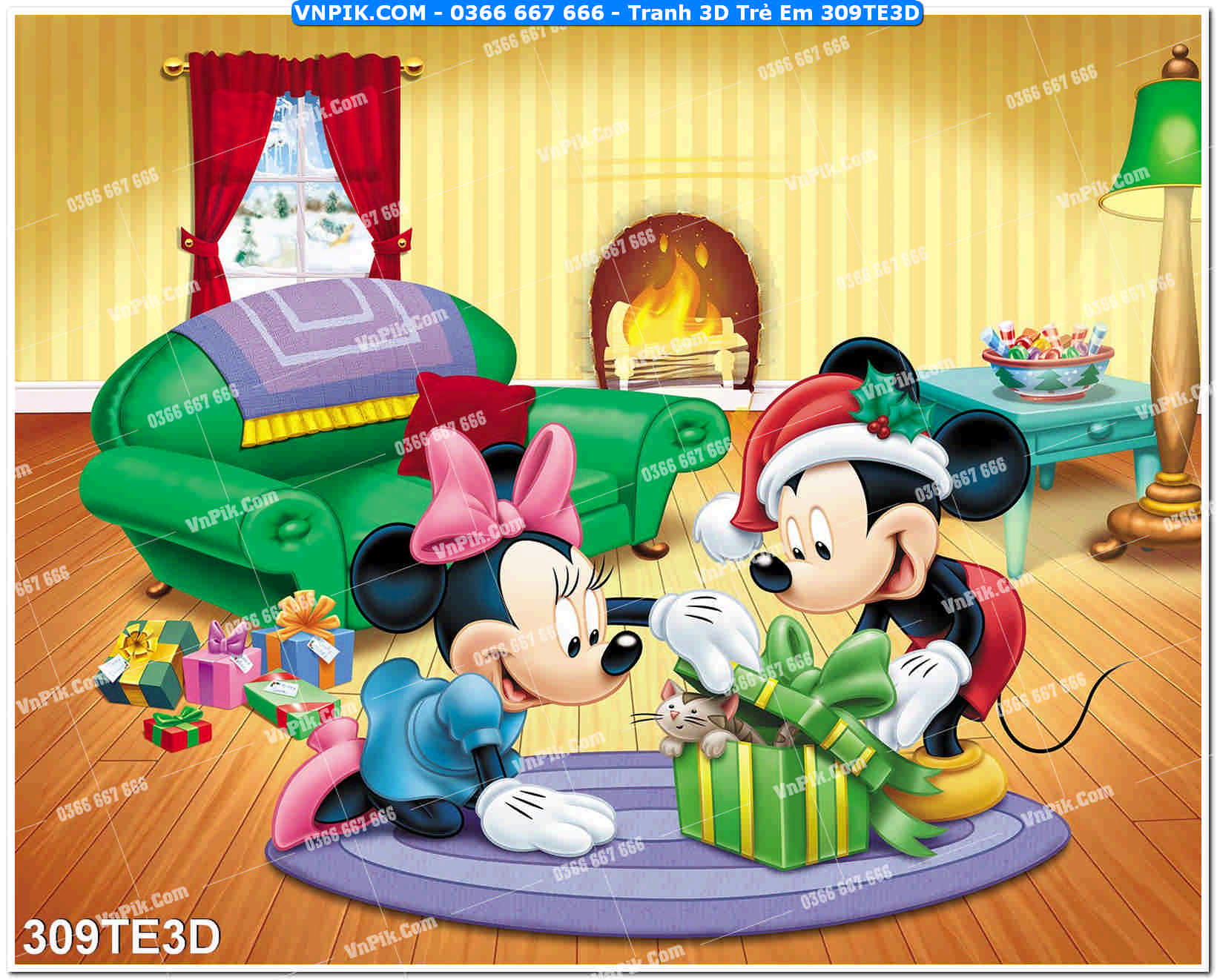 Tranh 3D Trẻ Em 309TE3D