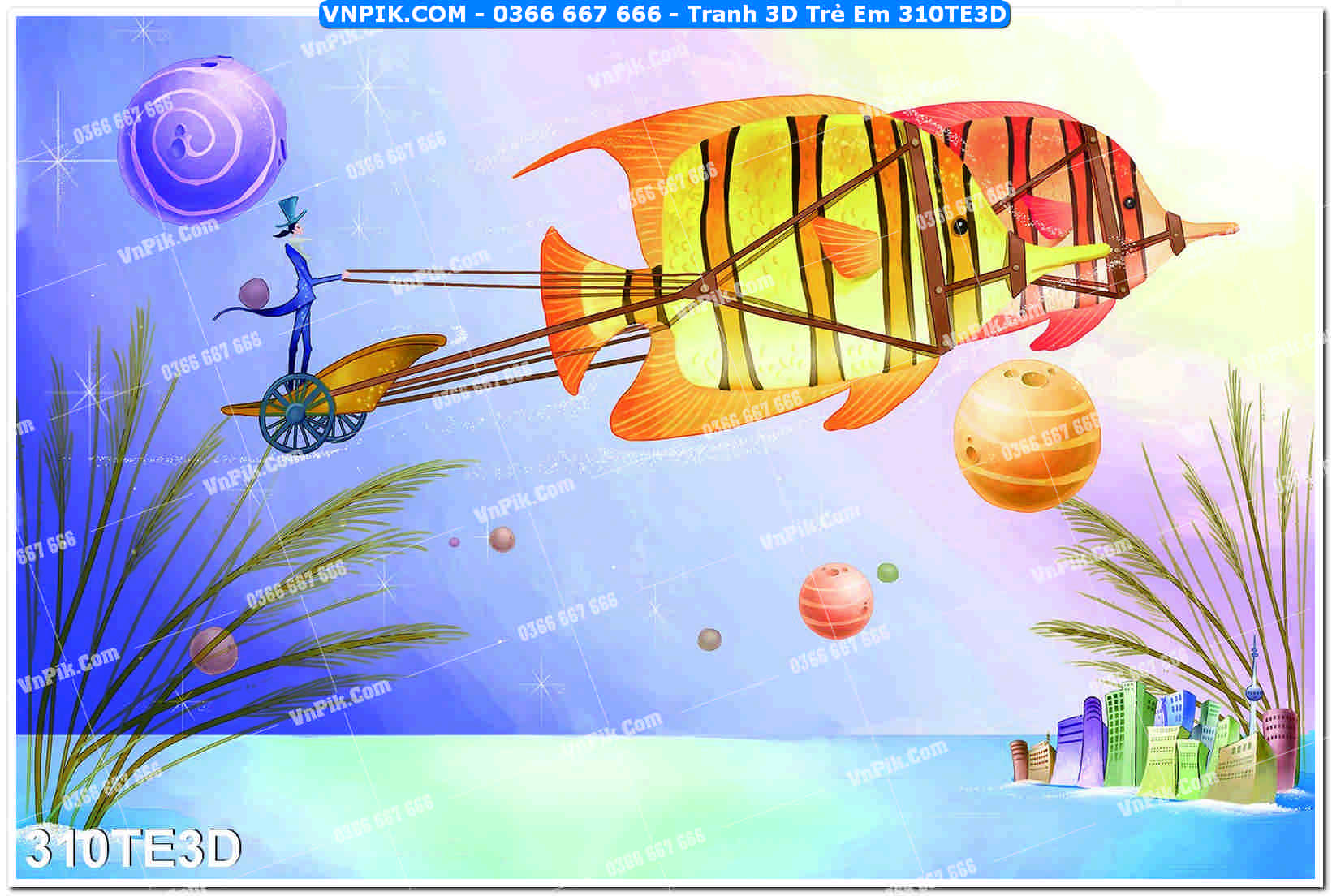 Tranh 3D Trẻ Em 310TE3D