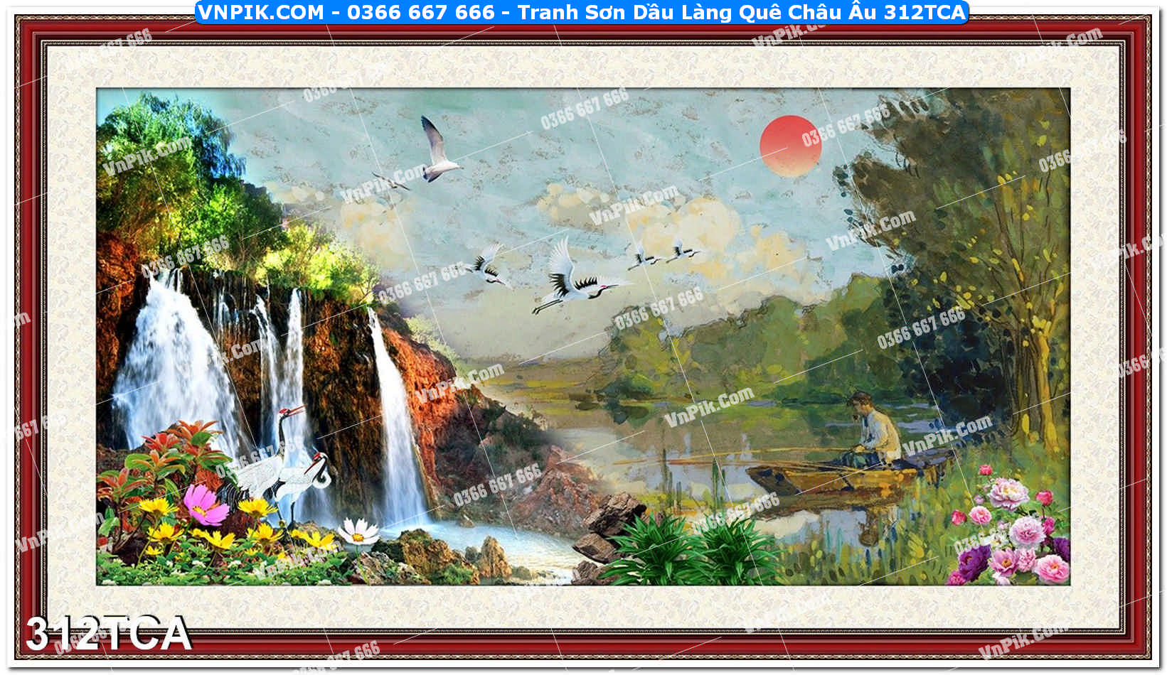 Tranh Sơn Dầu Làng Quê Châu Âu (312TCA)
