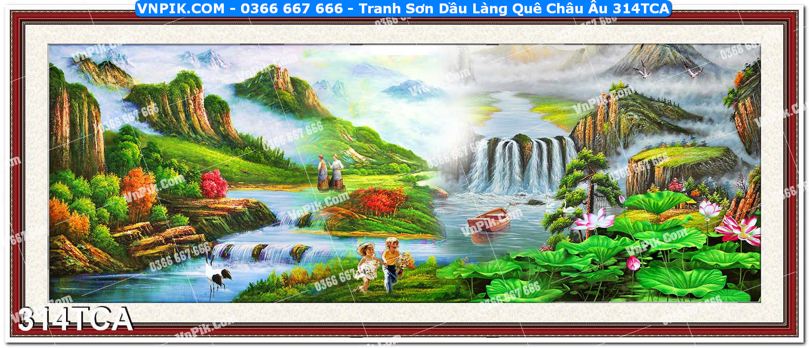 Tranh Sơn Dầu Làng Quê Châu Âu (314TCA)