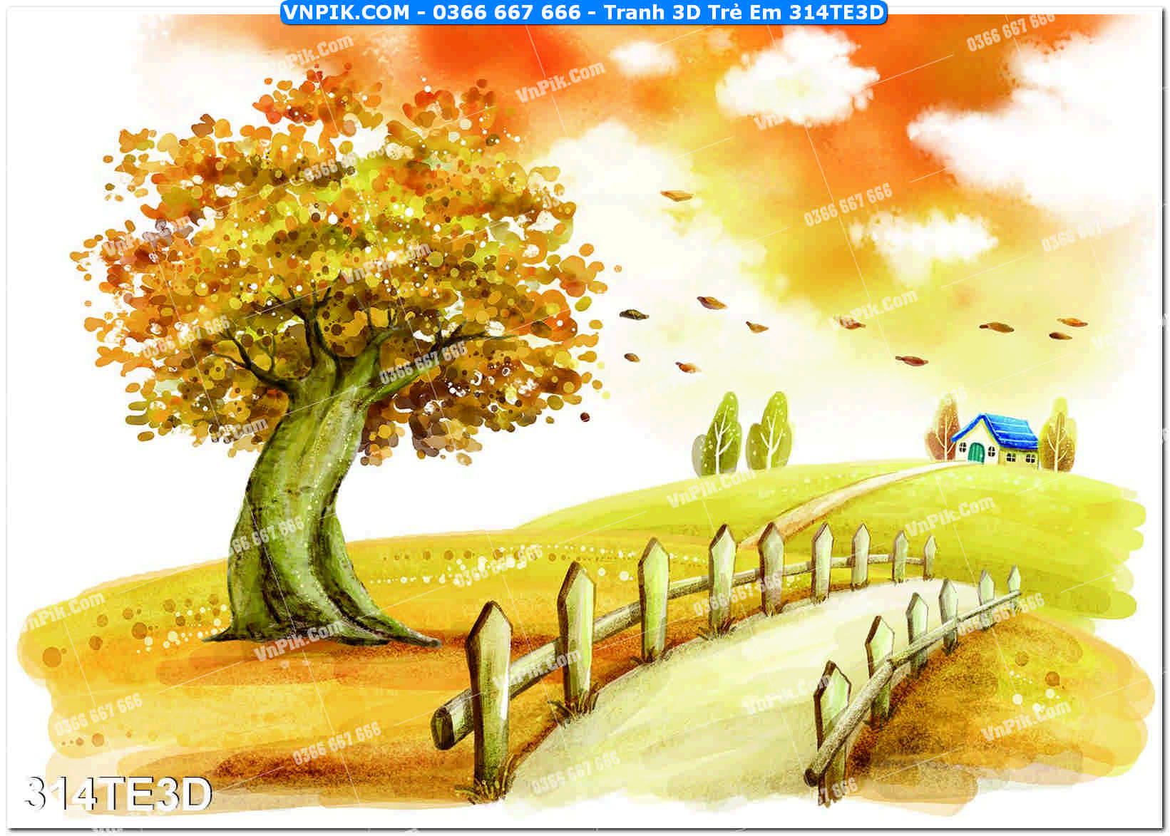 Tranh 3D Trẻ Em 314TE3D