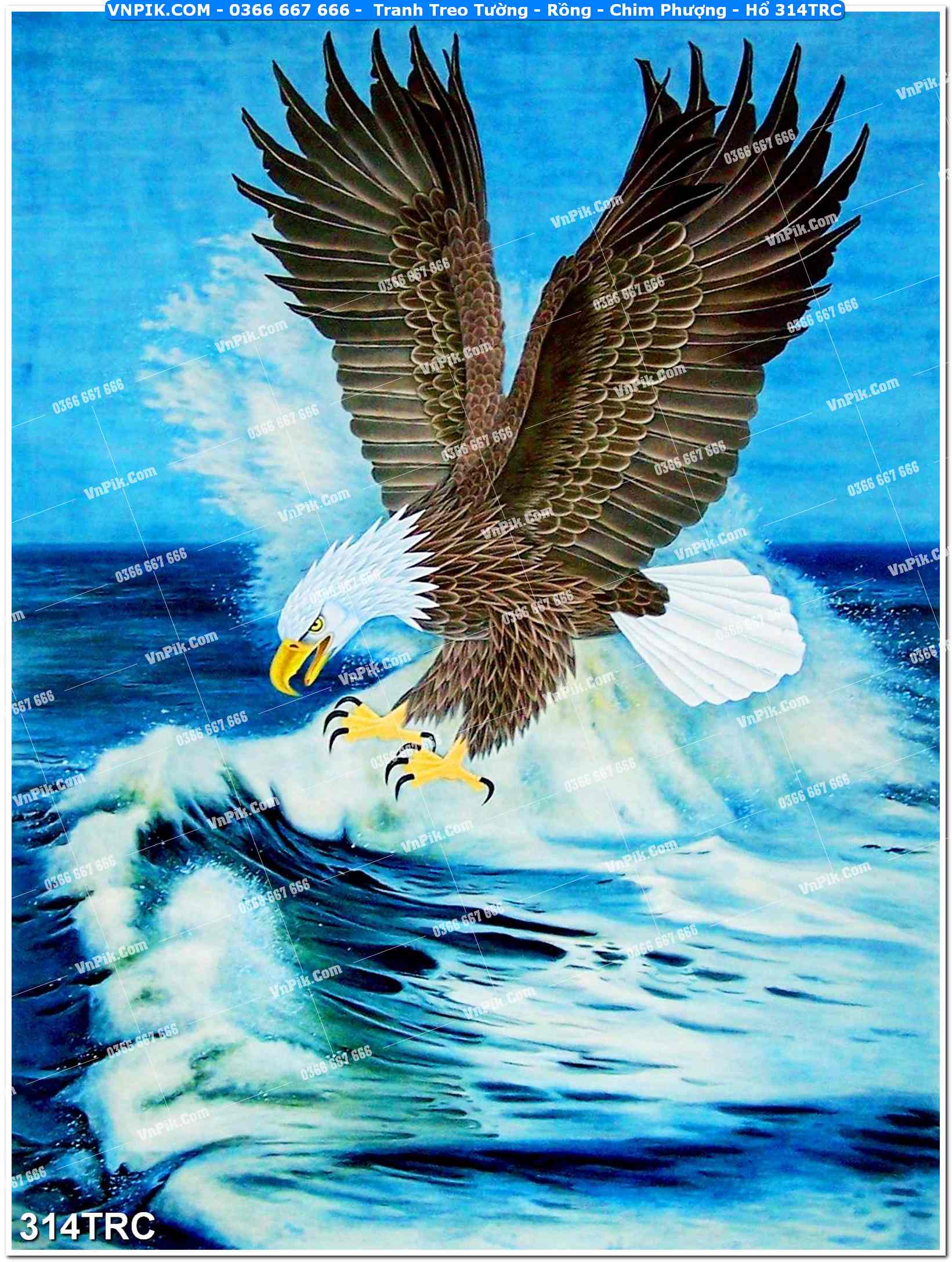 Tranh Treo Tường – Rồng – Chim Phượng – Hổ 314TRC
