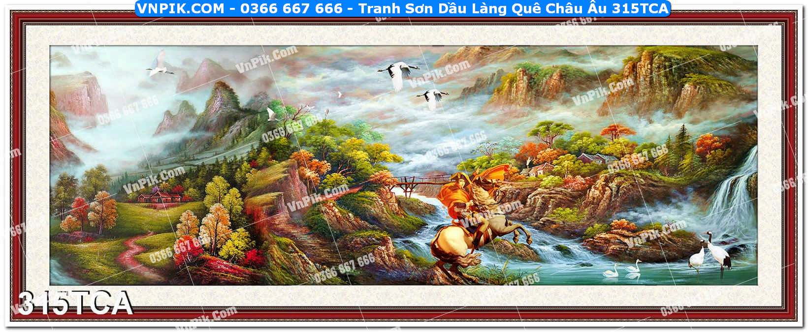 Tranh Sơn Dầu Làng Quê Châu Âu (315TCA)