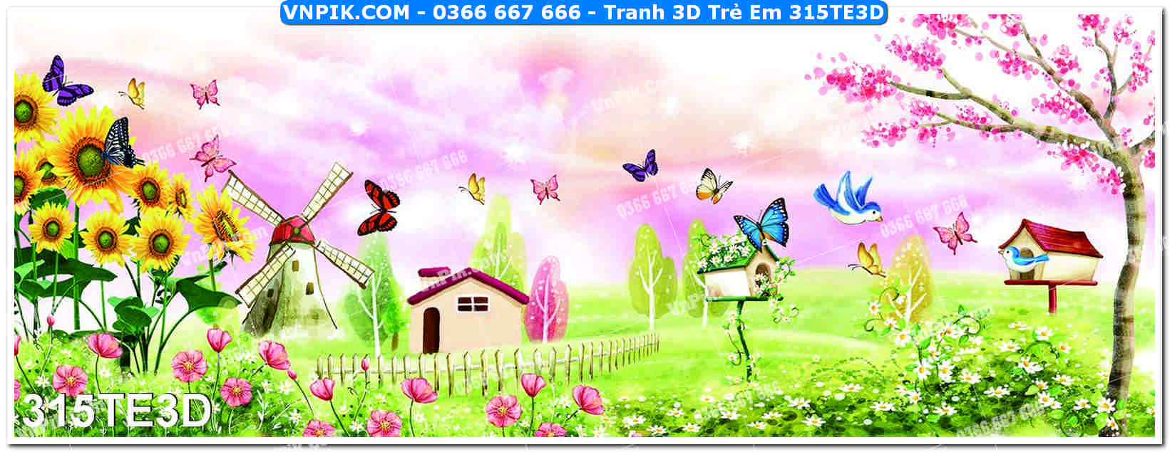 Tranh 3D Trẻ Em 315TE3D