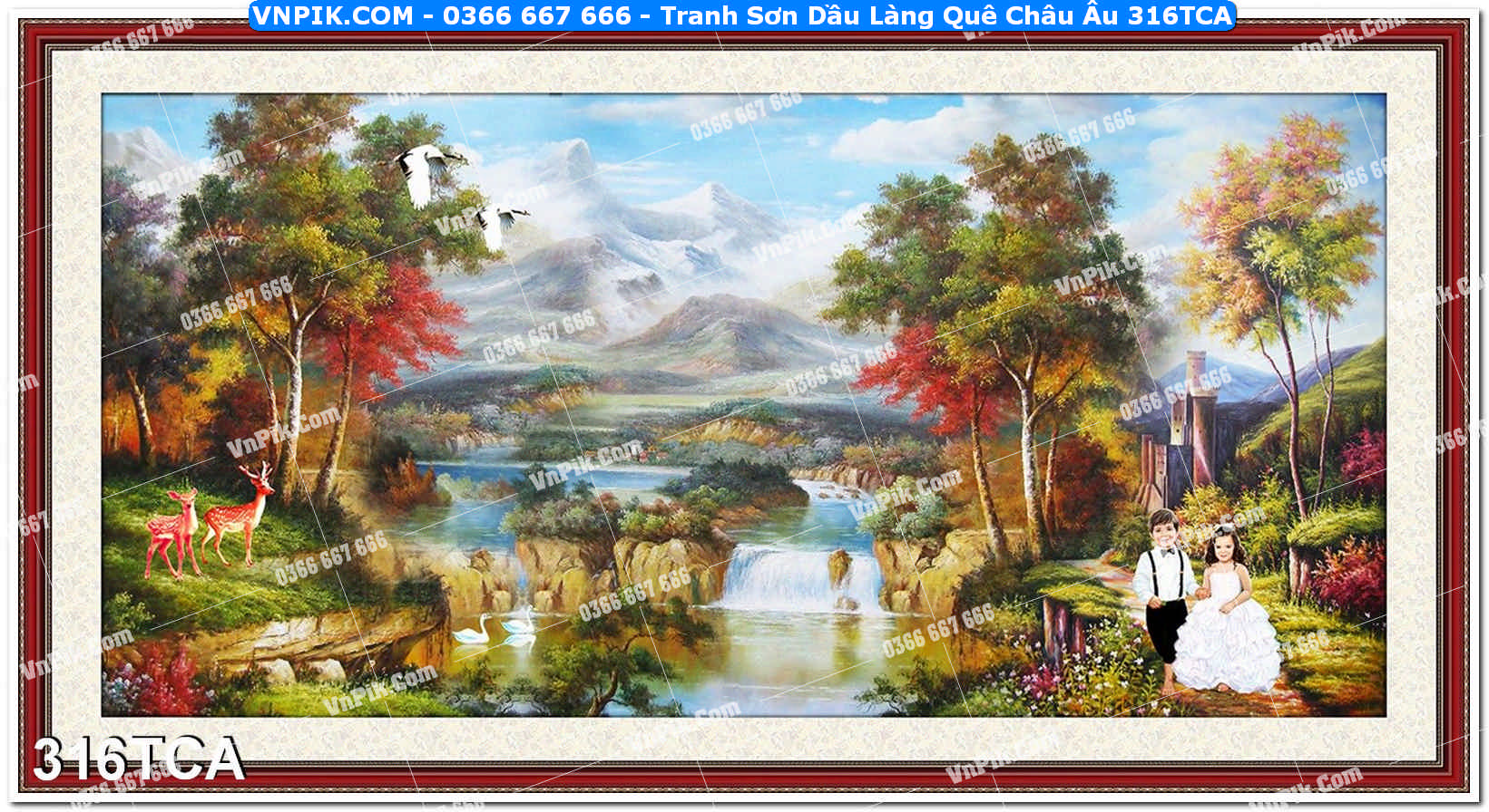 Tranh Sơn Dầu Làng Quê Châu Âu (316TCA)