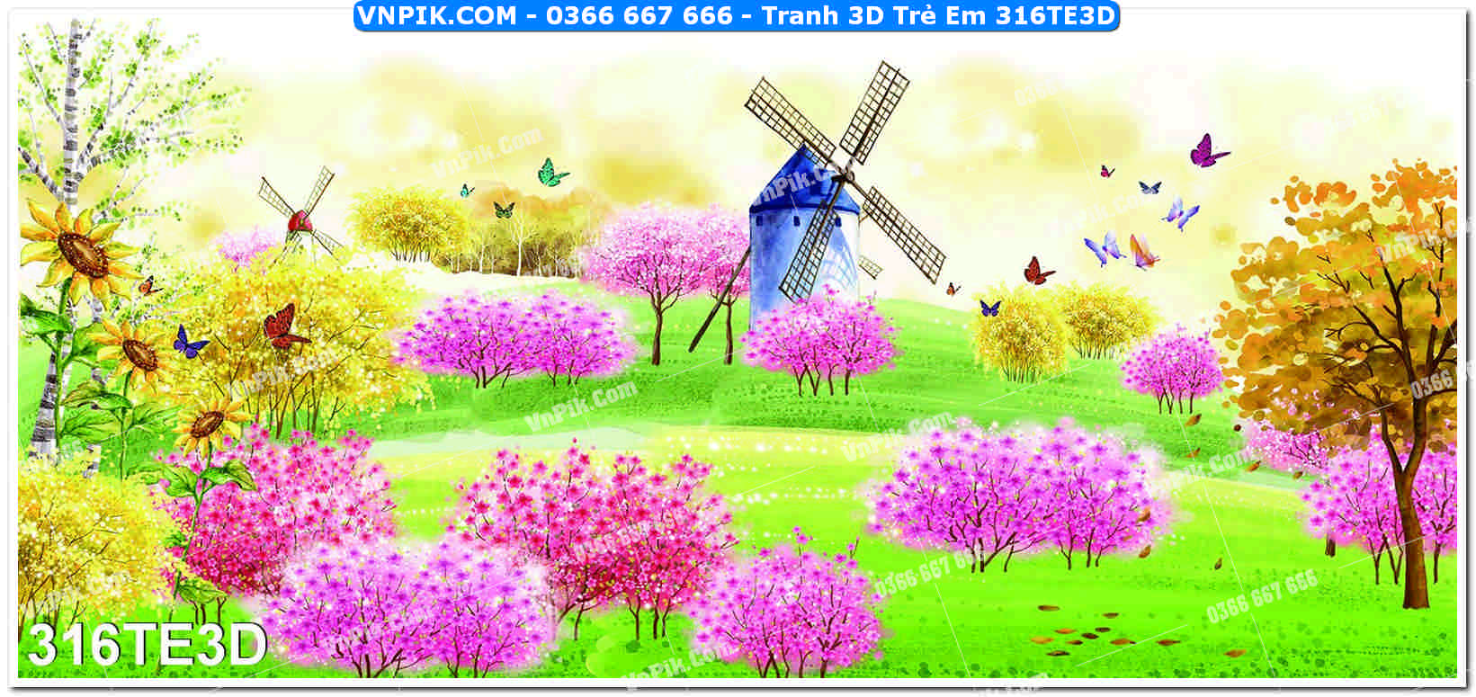 Tranh 3D Trẻ Em 316TE3D