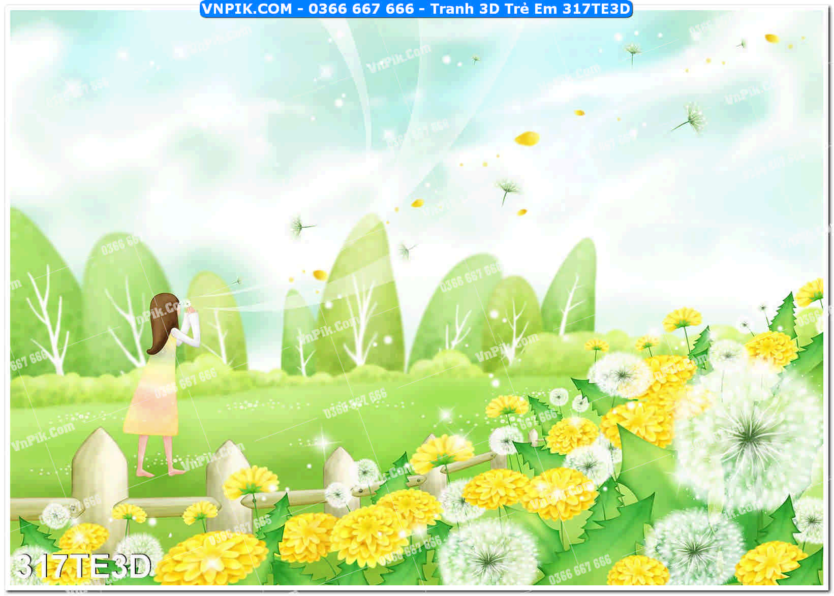 Tranh 3D Trẻ Em 317TE3D