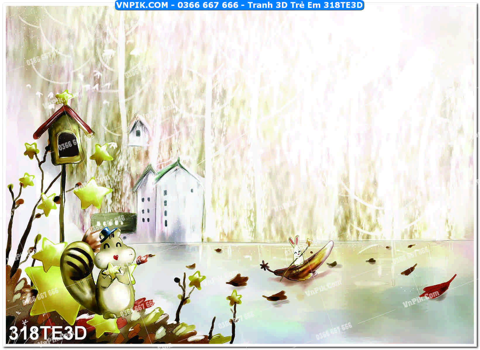 Tranh 3D Trẻ Em 318TE3D