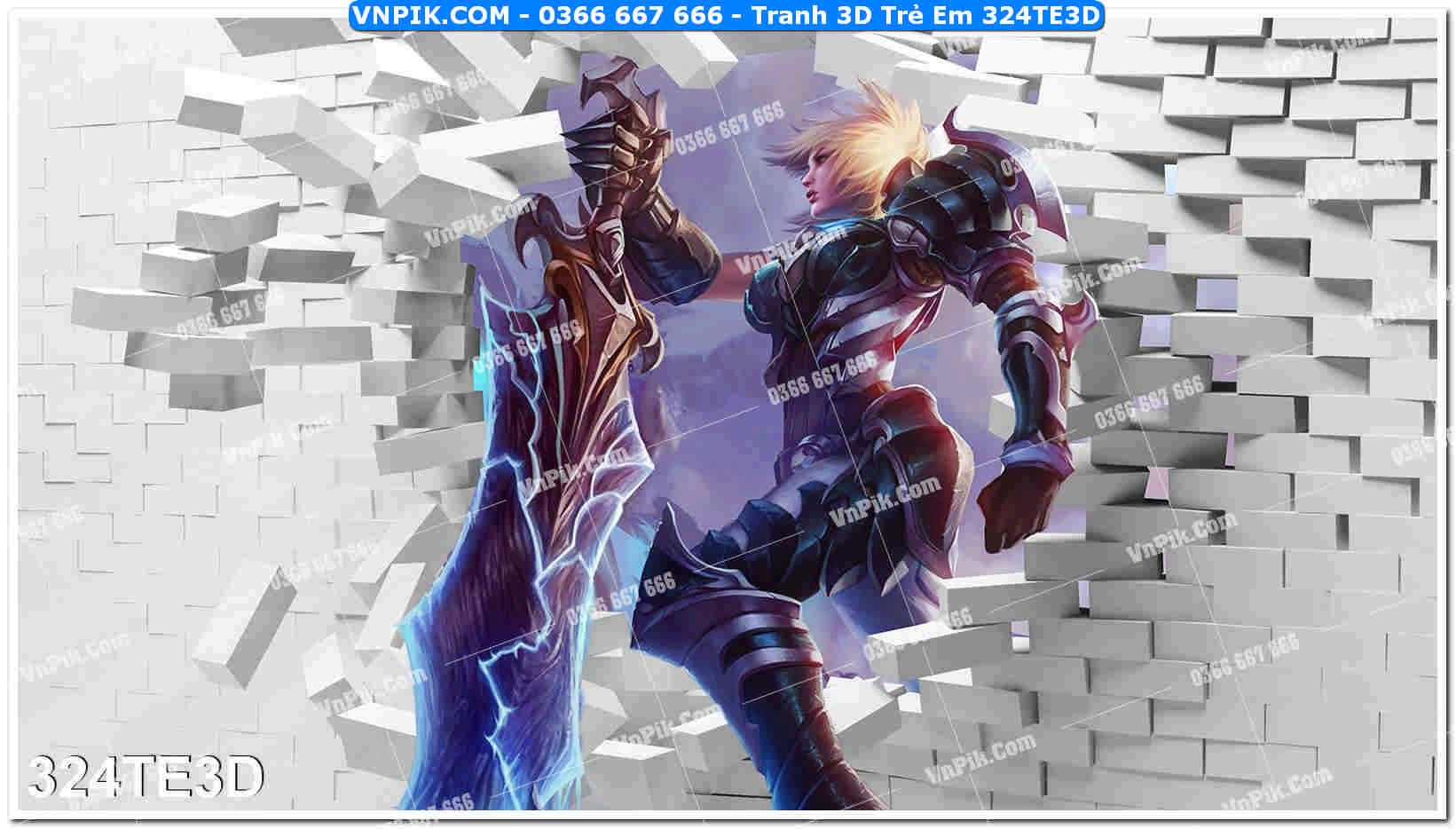 Tranh 3D Trẻ Em 324TE3D