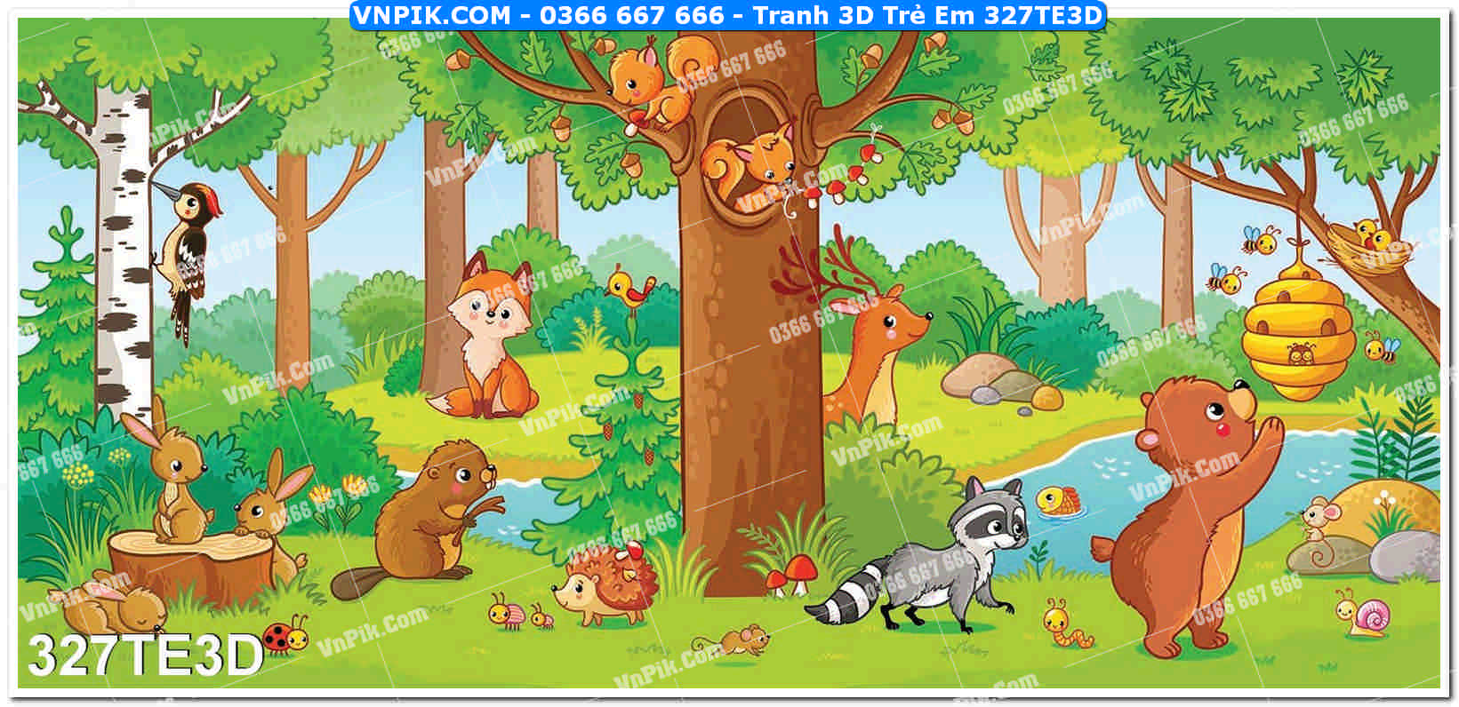 Tranh 3D Trẻ Em 327TE3D