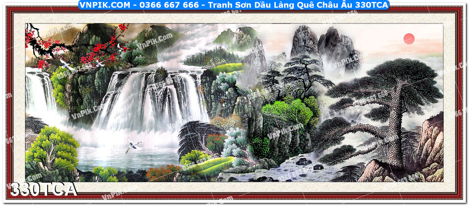 Tranh Sơn Dầu Làng Quê Châu Âu (330TCA)